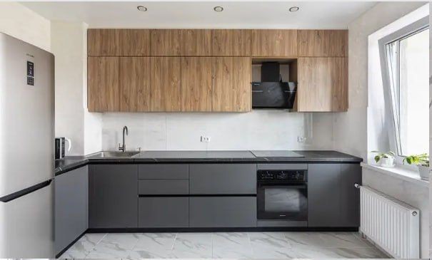 Кухня с матовыми фасадами Екатеринбург на заказ