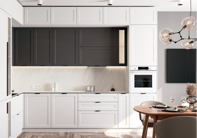 Кухня на заказ с сушкой в нижней базе