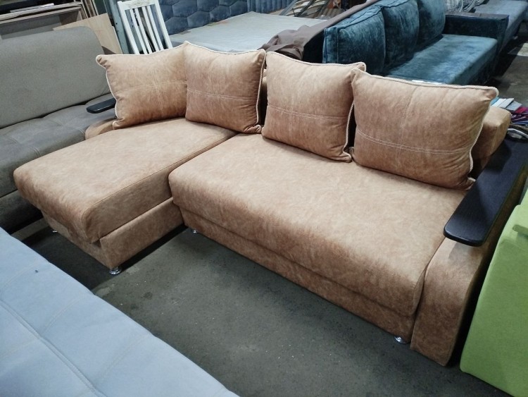 угловой диван тик-так синий